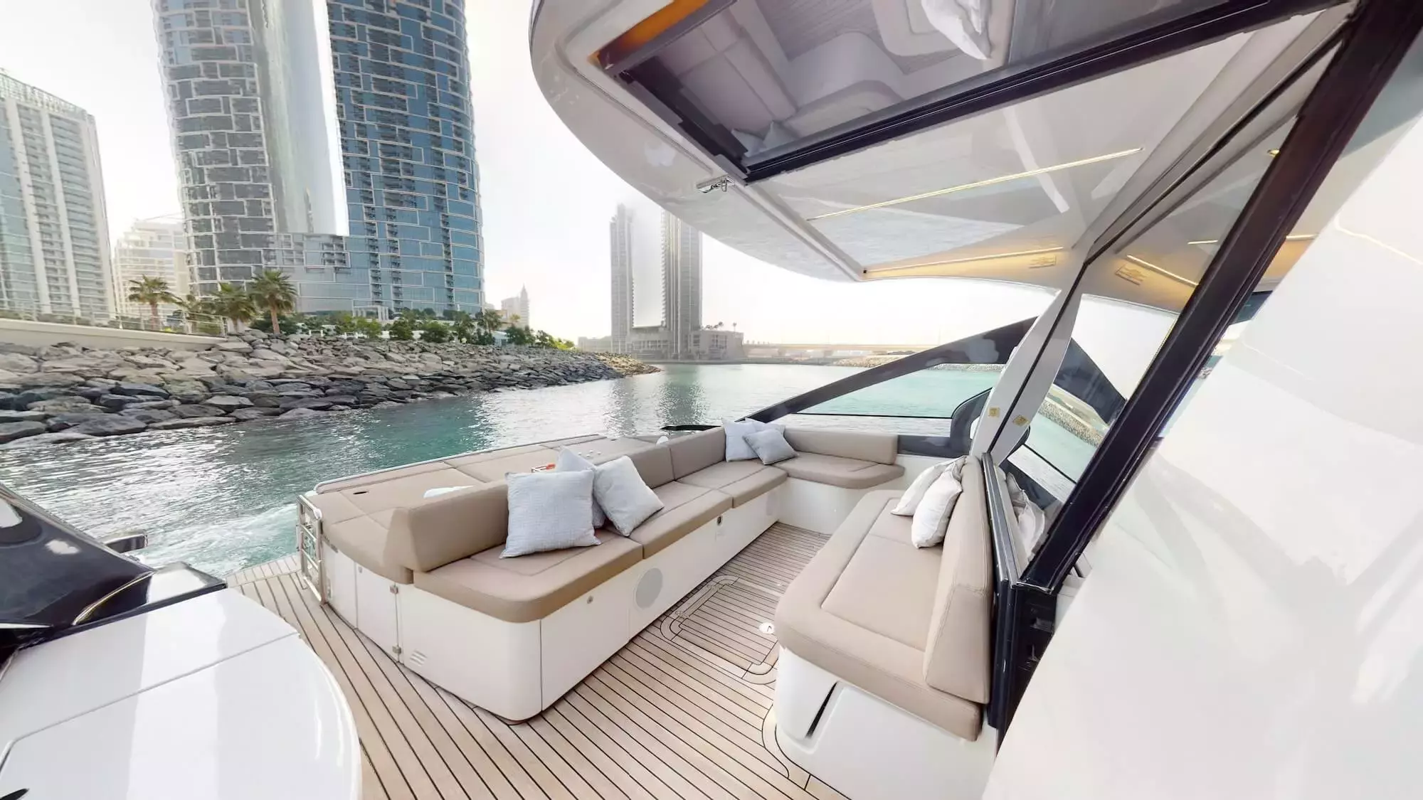 5X White by Pershing - Special Offer for a private Motor Yacht Rental in Sharjah with a crew