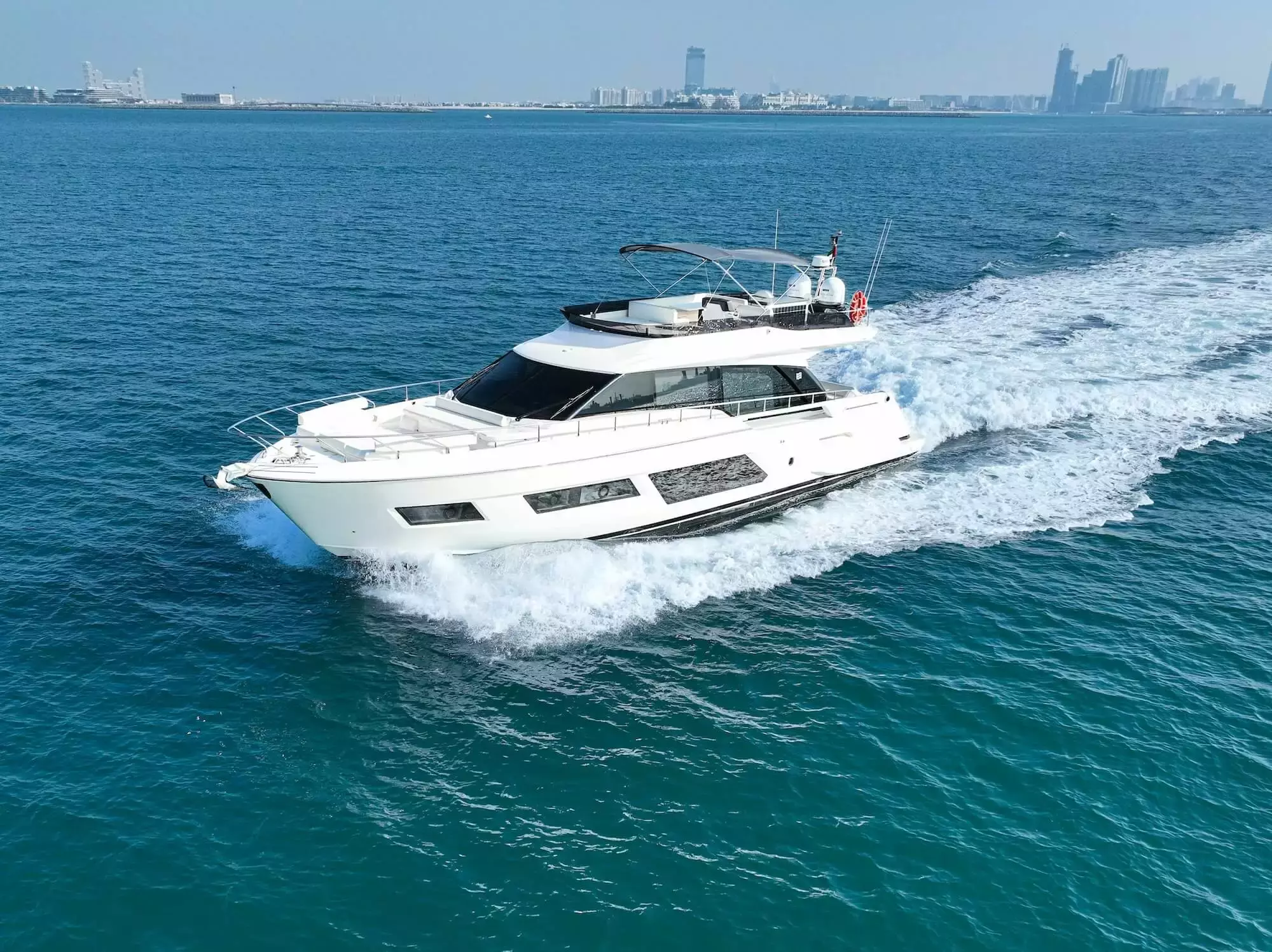 Swiss by Ferretti - Special Offer for a private Motor Yacht Charter in Sharjah with a crew