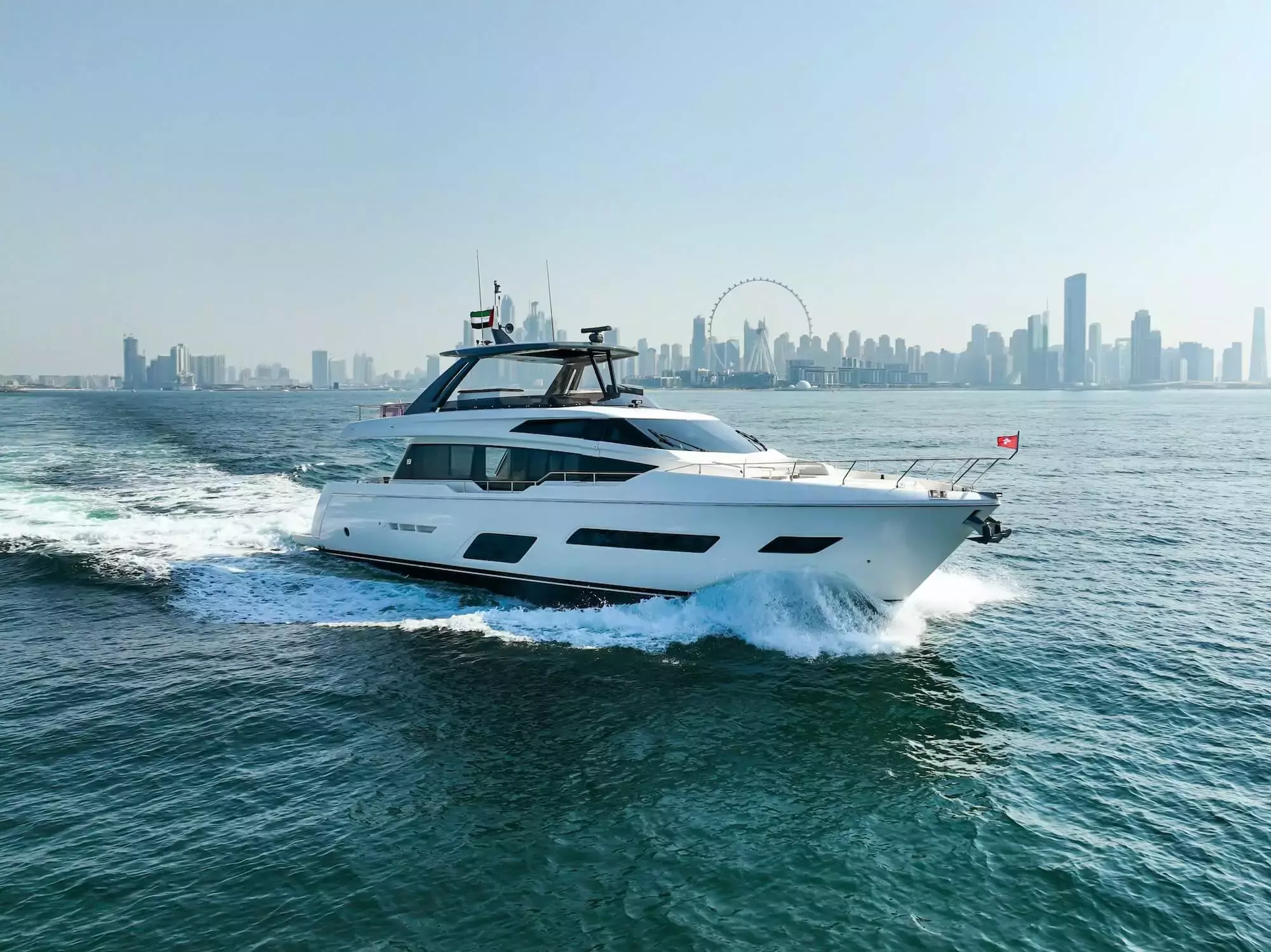 Dutch by Ferretti - Special Offer for a private Motor Yacht Charter in Sharjah with a crew