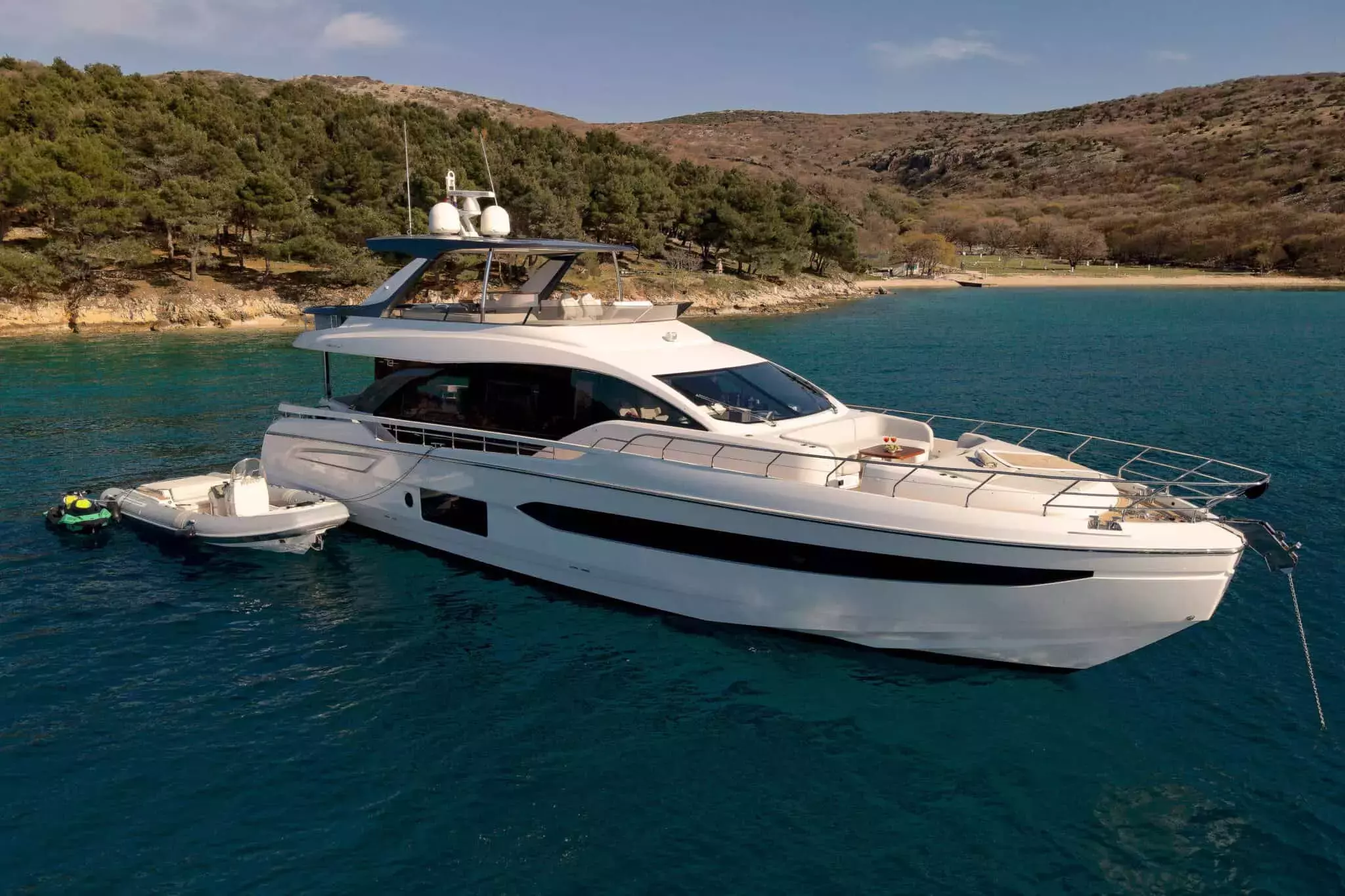 AZ Fly by Azimut - Special Offer for a private Motor Yacht Charter in Boka Bay with a crew