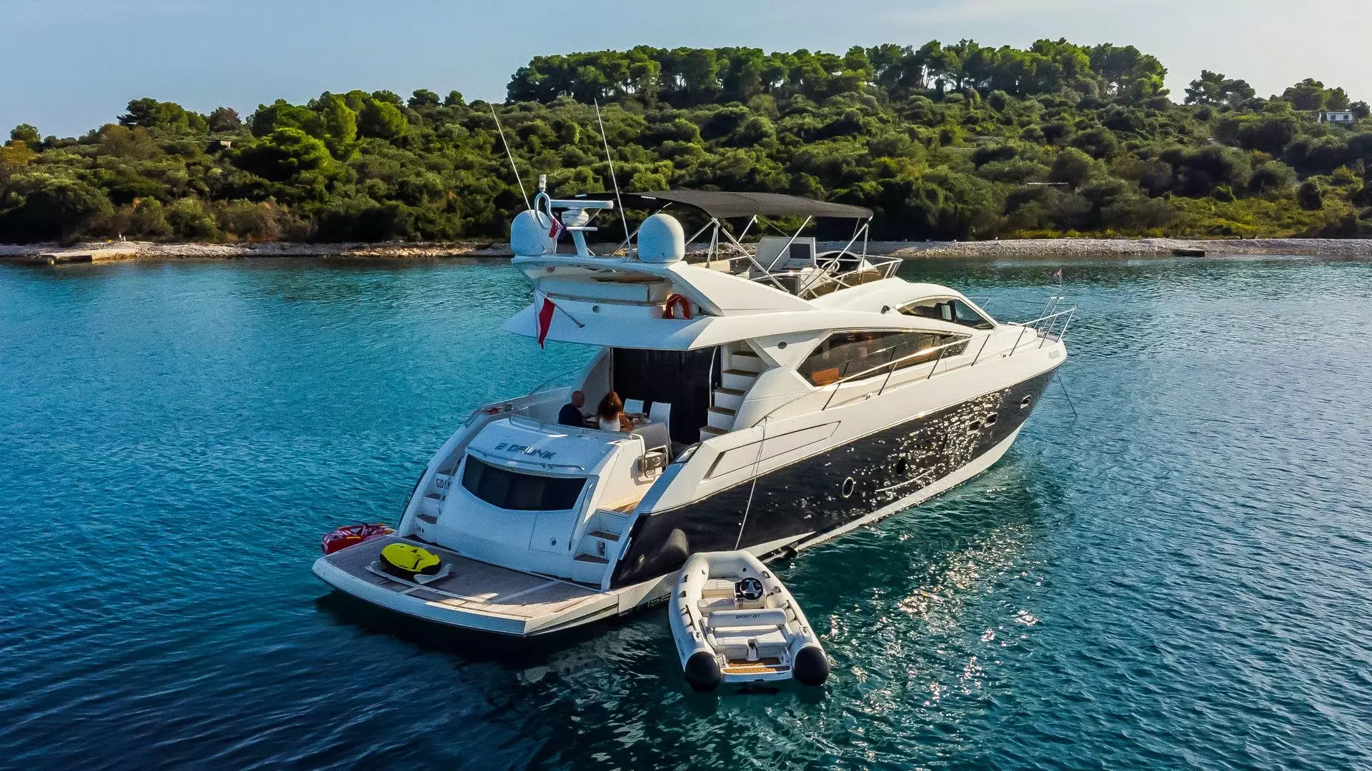 2 Drunk by Sunseeker - Special Offer for a private Motor Yacht Charter in Trogir with a crew