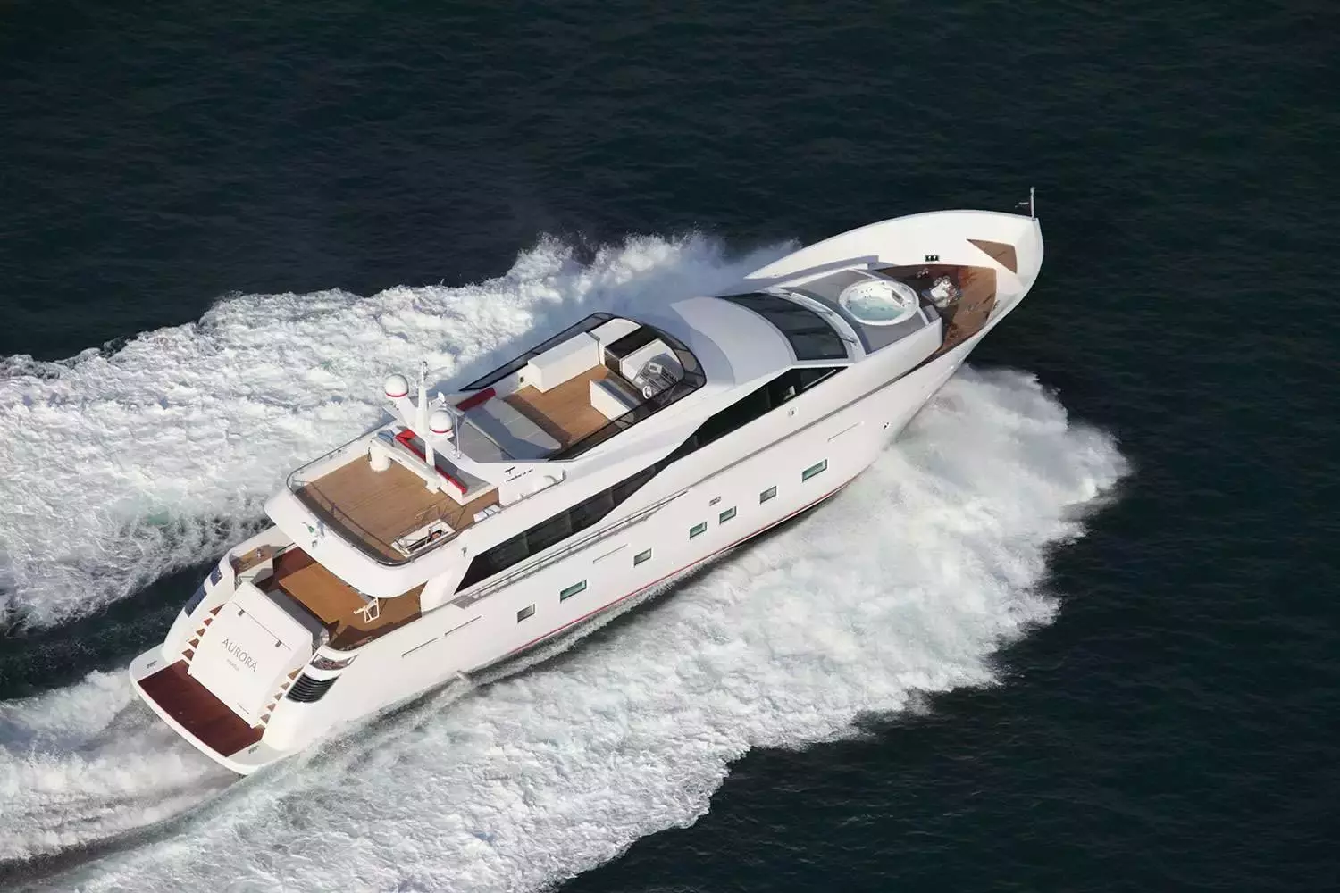 Aurora by Tecnomar - Special Offer for a private Motor Yacht Charter in Salamis with a crew