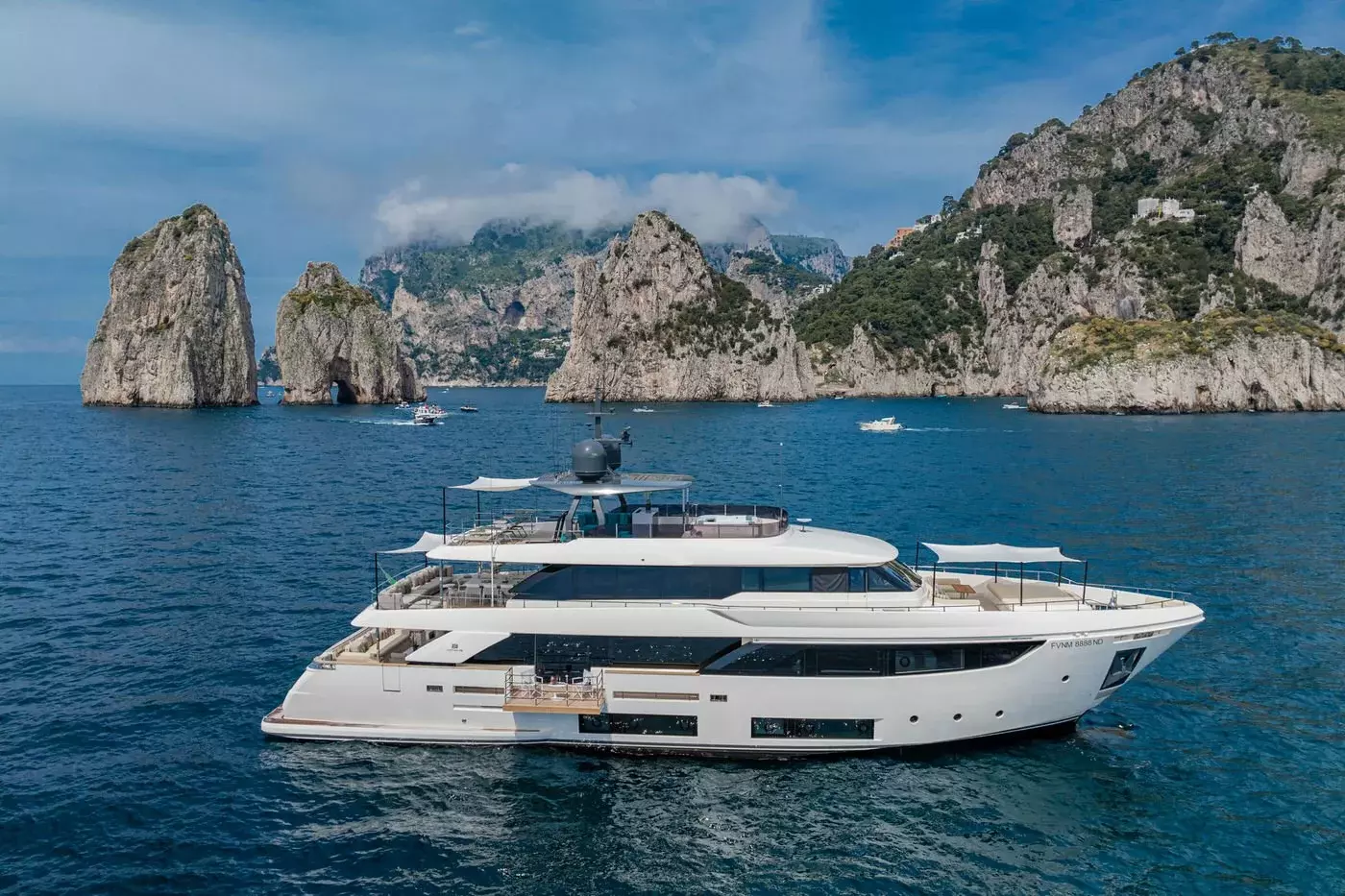 South by Ferretti - Special Offer for a private Superyacht Charter in Beaulieu-sur-Mer with a crew