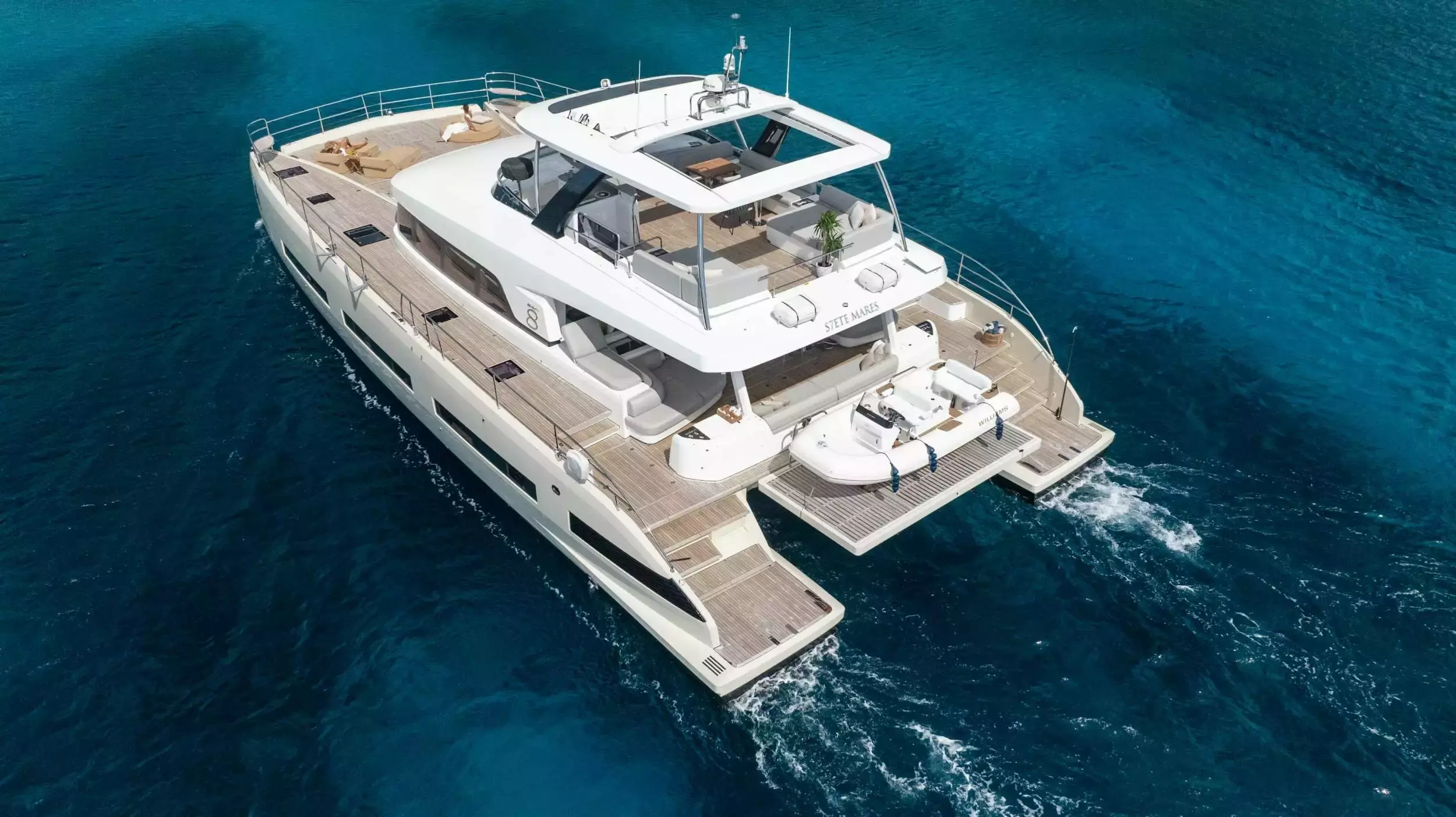 Siete Mares by Lagoon - Top rates for a Charter of a private Luxury Catamaran in St Martin