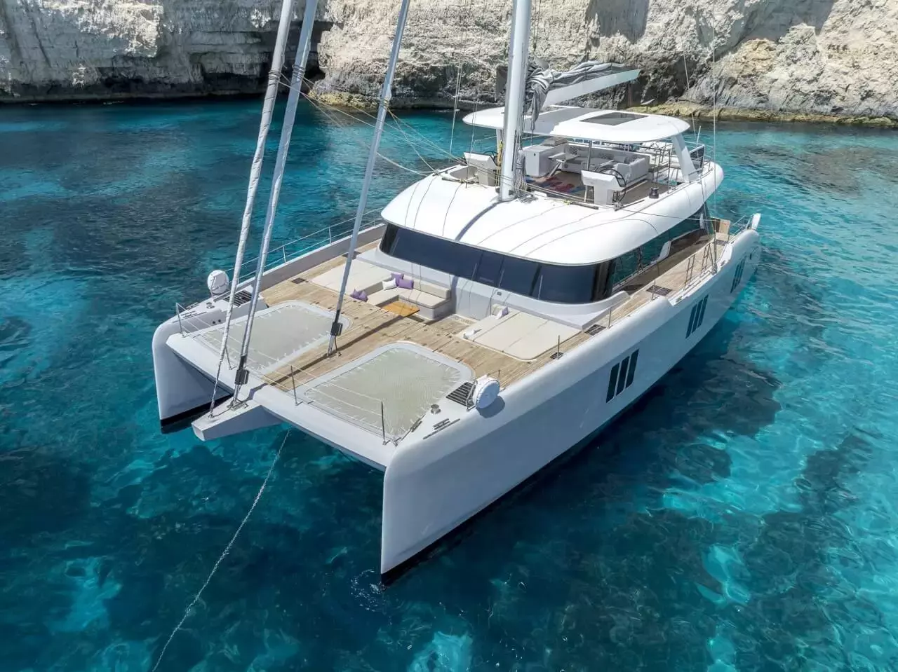 Sea Bliss by Sunreef Yachts - Special Offer for a private Luxury Catamaran Charter in St-Jean-Cap-Ferrat with a crew