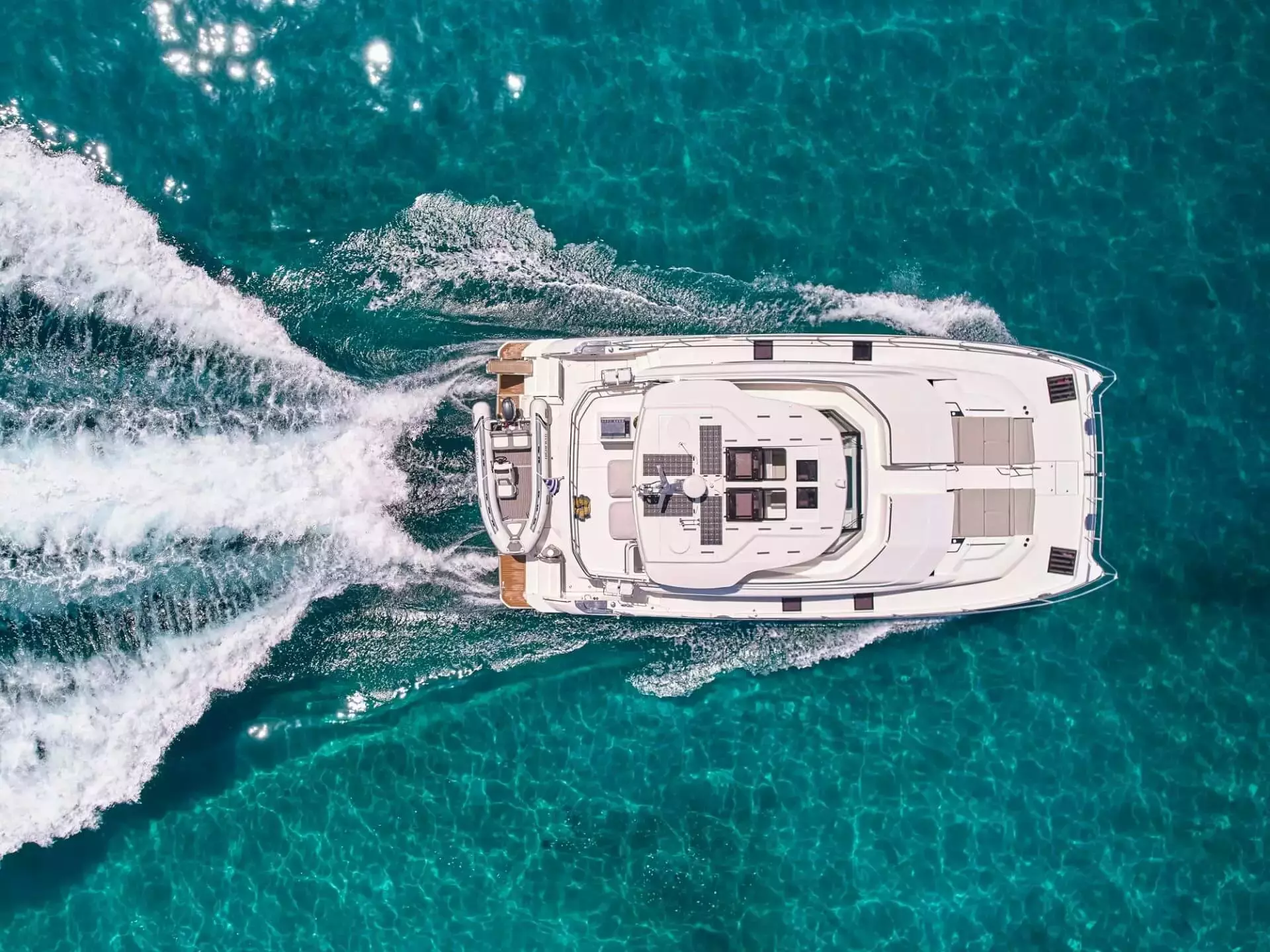 Explorion by Aquila - Special Offer for a private Power Catamaran Charter in Rhodes with a crew