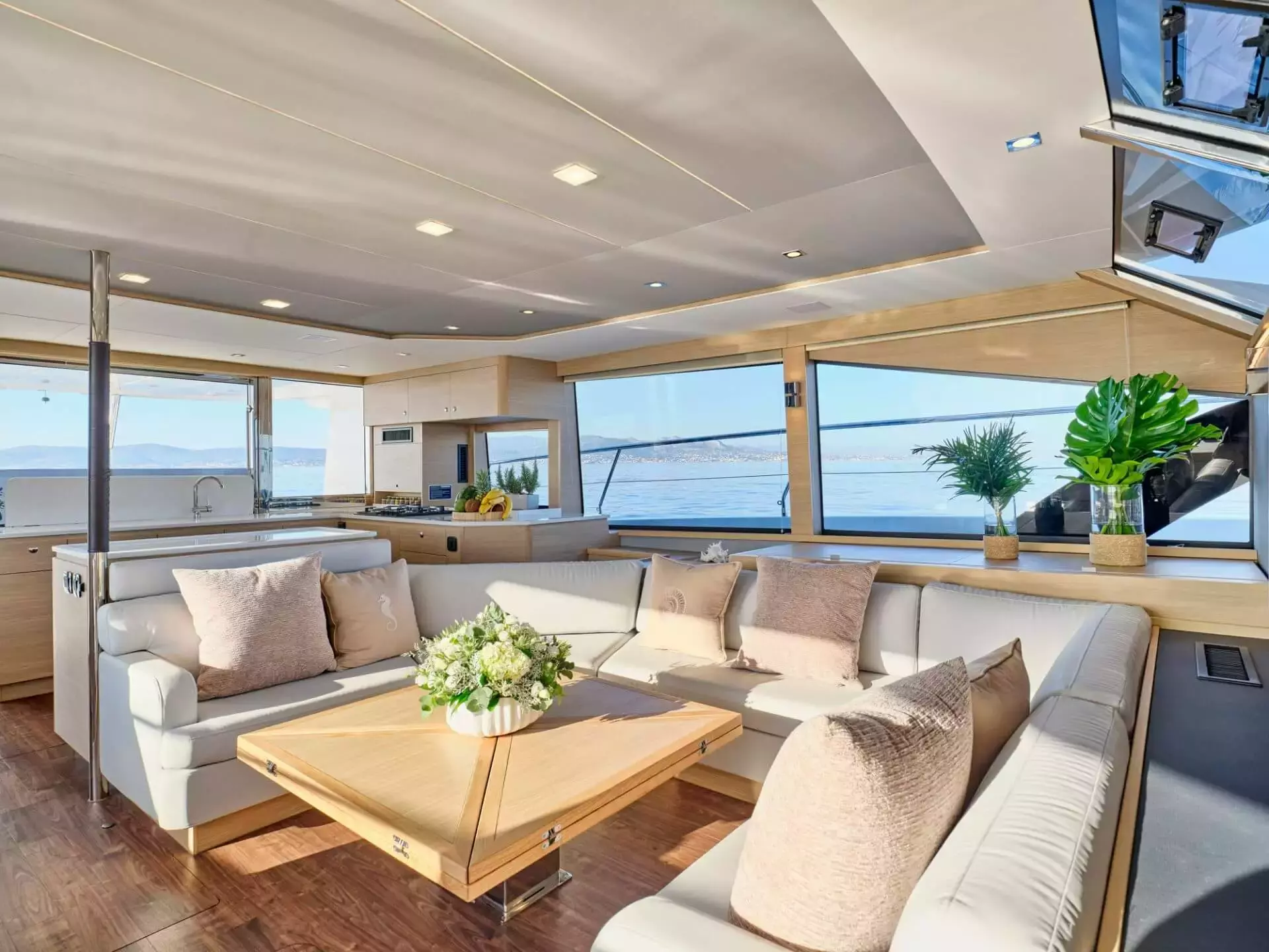Explorion by Aquila - Special Offer for a private Power Catamaran Charter in Santorini with a crew