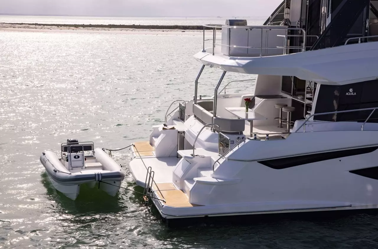 Mary's Grace by Aquila - Special Offer for a private Power Catamaran Charter in Rhodes with a crew