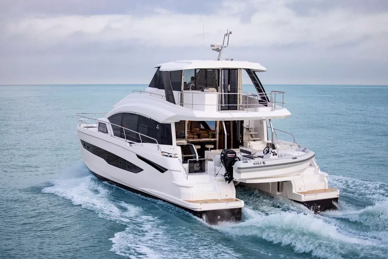 Mary's Grace by Aquila - Special Offer for a private Power Catamaran Charter in Rhodes with a crew
