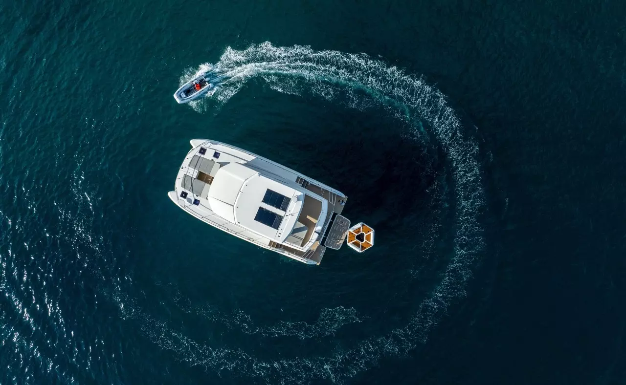 Roxy by Leopard Catamarans - Special Offer for a private Power Catamaran Charter in Praslin with a crew