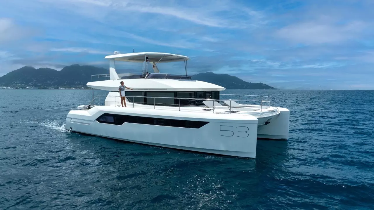 Roxy by Leopard Catamarans - Special Offer for a private Power Catamaran Charter in Praslin with a crew