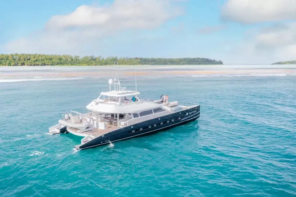 Quo Vadis by Two Oceans - Special Offer for a private Power Catamaran Charter in Praslin with a crew