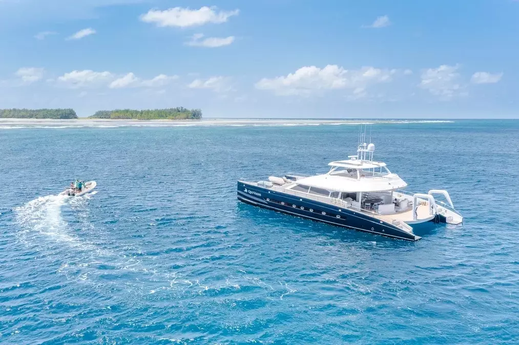 Quo Vadis by Two Oceans - Special Offer for a private Power Catamaran Charter in Praslin with a crew