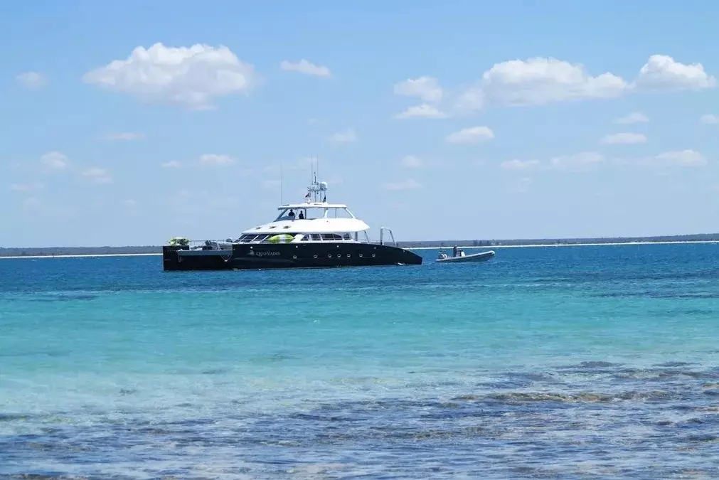 Quo Vadis by Two Oceans - Special Offer for a private Power Catamaran Charter in Praslin with a crew