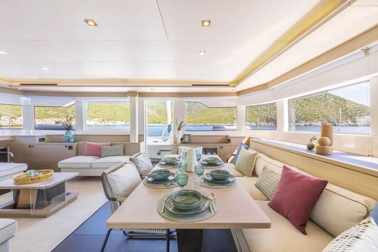 Lady M by Lagoon - Special Offer for a private Sailing Catamaran Charter in Mykonos with a crew