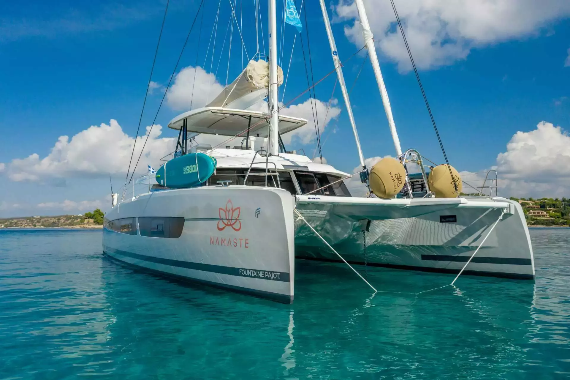 Namaste Samana by Fountaine Pajot - Special Offer for a private Sailing Catamaran Charter in Mykonos with a crew