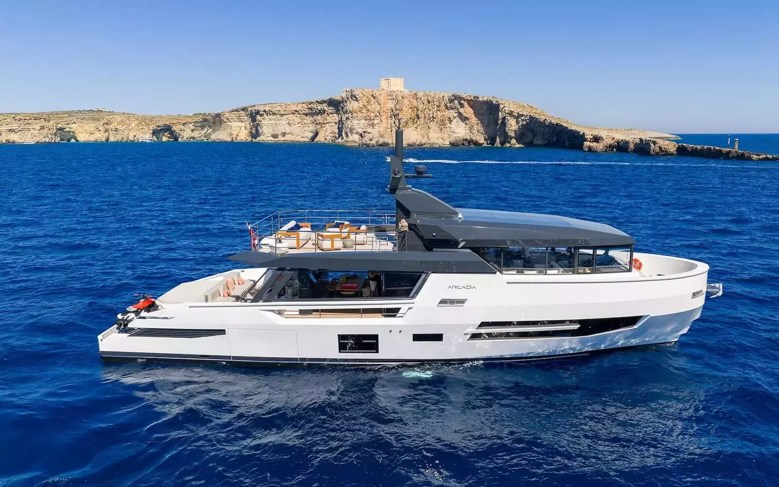 Spare Wheels by Arcadia – Private Motor Yacht Charter in Sicily